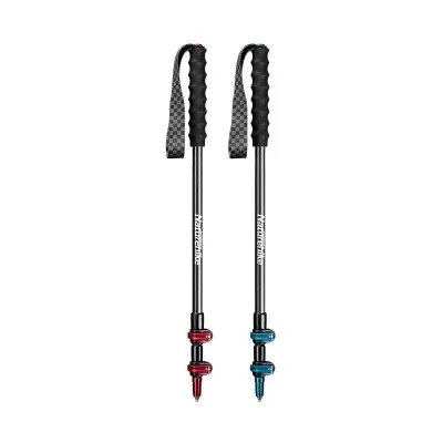 Naturehike ST10 Ultra Light Carbon Fiber Lock Trekking Pole - Fiery Red (54-120CM)